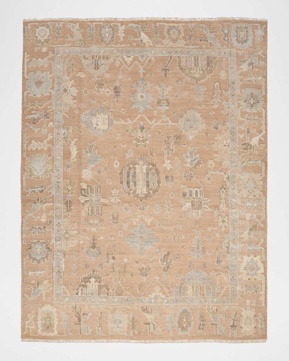 Whispers Mauve Hand-Knotted Rug, 8' x 10'